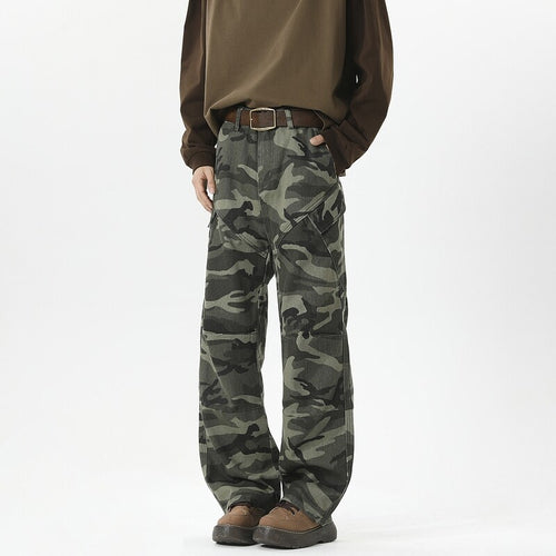 Damen Cargohose im modischen Camouflage-Design mit hohen Taschen R&B