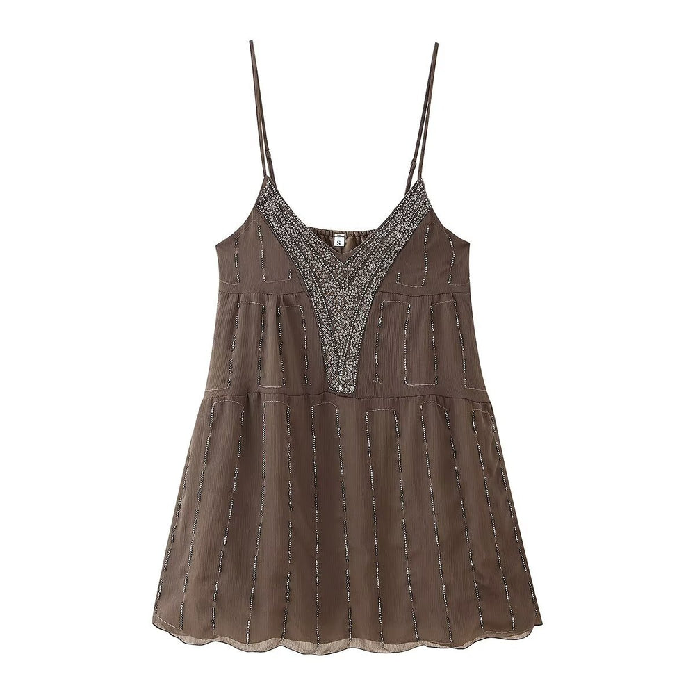 Damen Sommerliches Kleid mit elegantem V-Ausschnitt und raffinierten Rüschendetails R&B