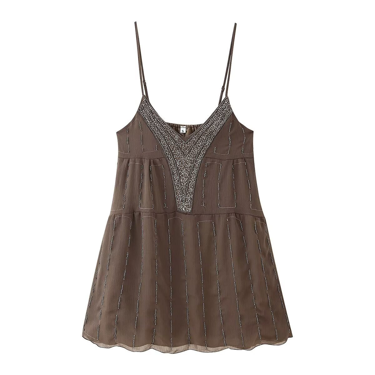 Damen Sommerliches Kleid mit elegantem V-Ausschnitt und raffinierten Rüschendetails R&B