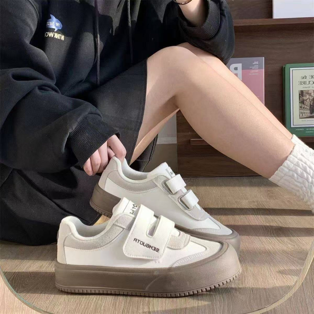Damen Bequeme Sneaker mit doppeltem Klettverschluss und dämpfender Sohle R&B