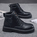 Damen robuste und stylische Stiefeletten aus robustem Leder