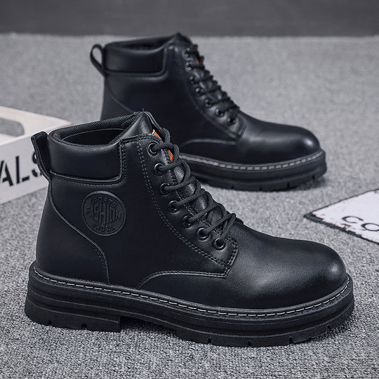 Damen robuste und stylische Stiefeletten aus robustem Leder R&B