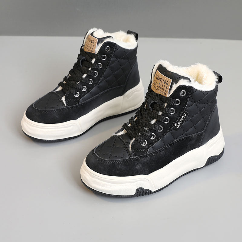 Damen Winter Sportsneakers mit kuscheligem Innenfutter und robustem Profil R&B