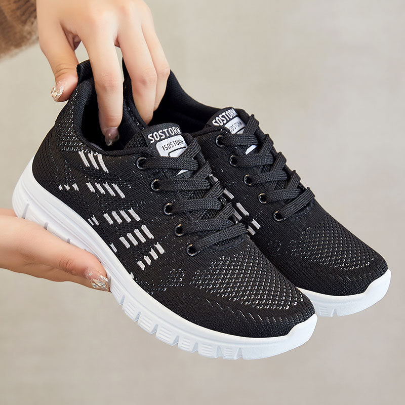 Damen Sportliche und atmungsaktive Sneakers mit elastischem Obermaterial R&B