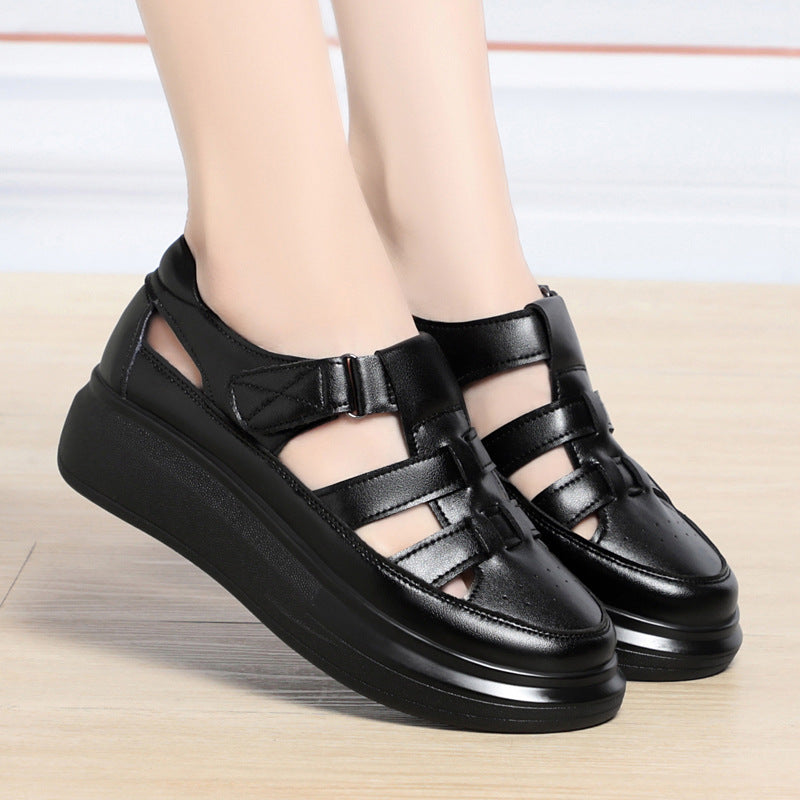 Damen Komfortable Sandalen mit verstellbarem Klettverschluss und atmungsaktivem Obermaterial R&B