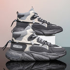 Damen Hohe Sneaker mit stoßdämpfender Sohle und atmungsaktiver Mesh-Oberfläche