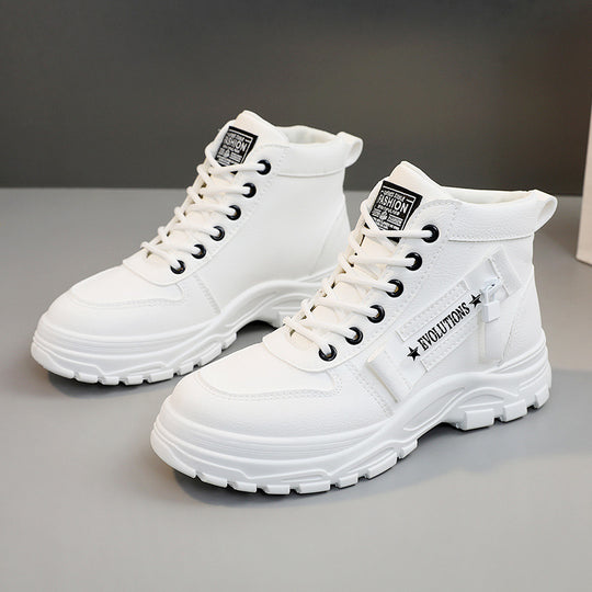 Damen modische High-Top Sneakers mit strapazierfähigem Obermaterial und optimaler Dämpfung R&B
