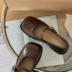 Damen Ballerinas mit elegantem Schnallen-Detail und hochwertiger Verarbeitung