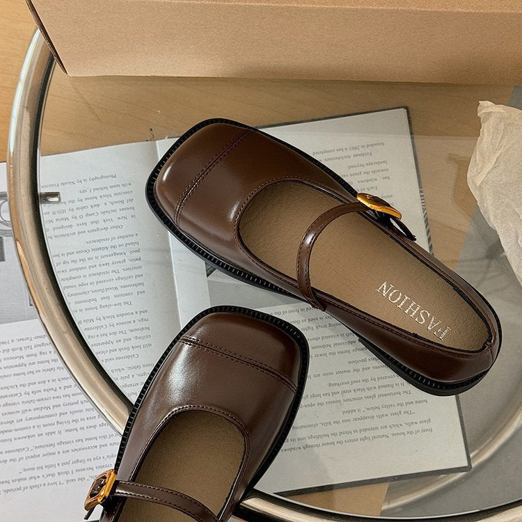 Damen Ballerinas mit elegantem Schnallen-Detail und hochwertiger Verarbeitung