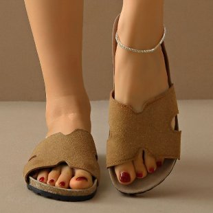 Damen Komfortable Riemchensandalen mit modischem Überkreuz-Design R&B