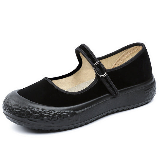 Damen Komfortable Ballerinas mit verstellbarem Riemen R&B