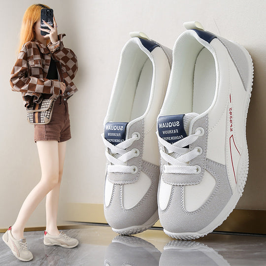 Damen sportliche Sneakers mit atmungsaktiver Mesh-Oberfläche und flexiblem Sohlenprofil R&B