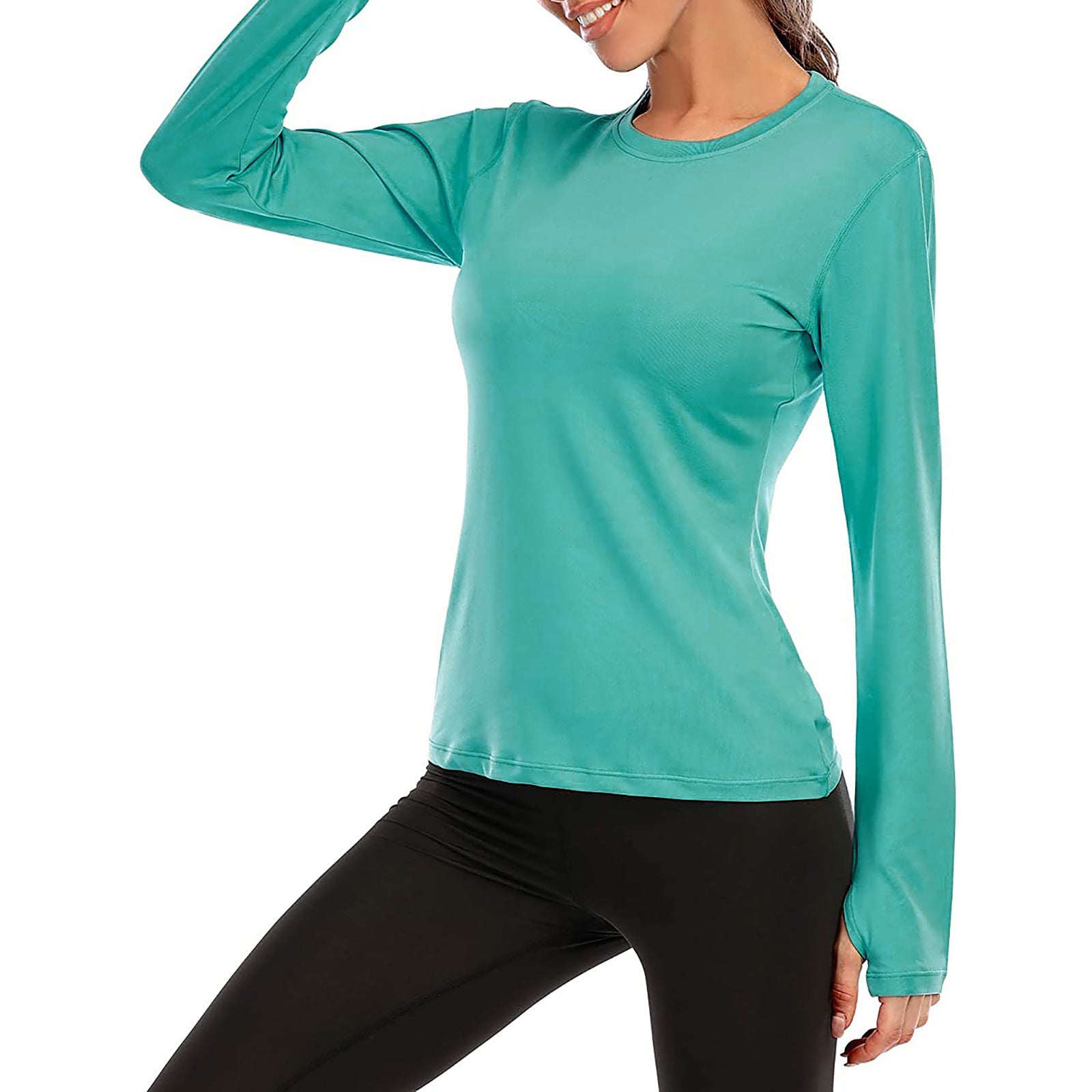 Damen Funktionslongsleeve mit feuchtigkeitsableitendem Material R&B