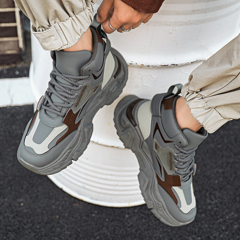 Damen trendige High-Top Sneakers mit rutschfester Sohle