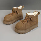 Damen warme hochgeschnittene Sneakers mit kuscheligem Innenfutter R&B