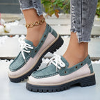 Damen Bequeme Boots mit trendigem Schnürdesign und robustem Profil R&B