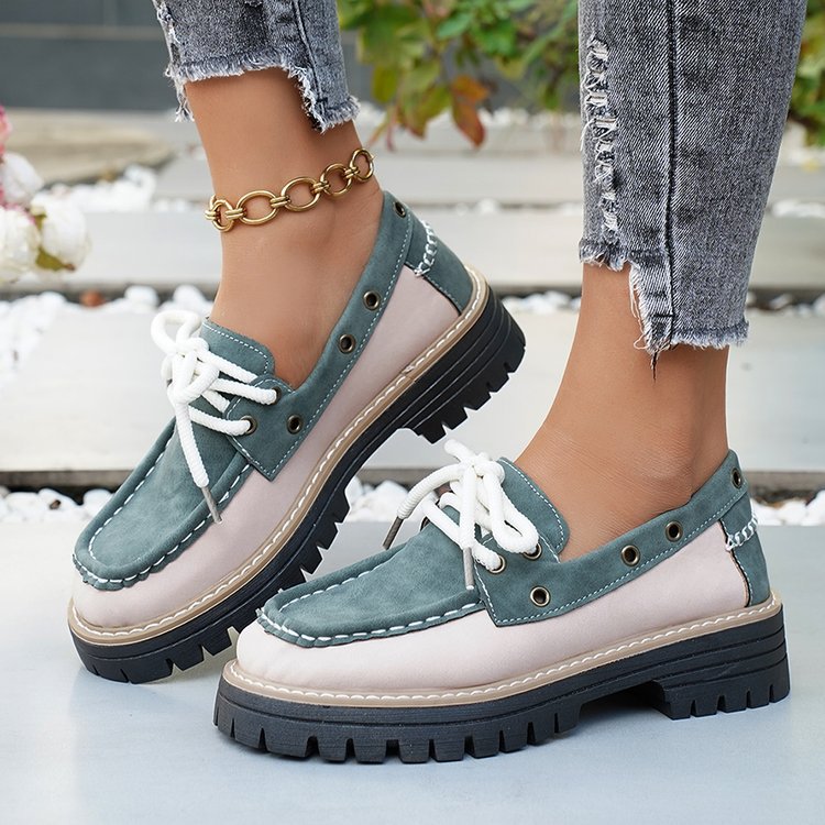Damen Bequeme Boots mit trendigem Schnürdesign und robustem Profil R&B