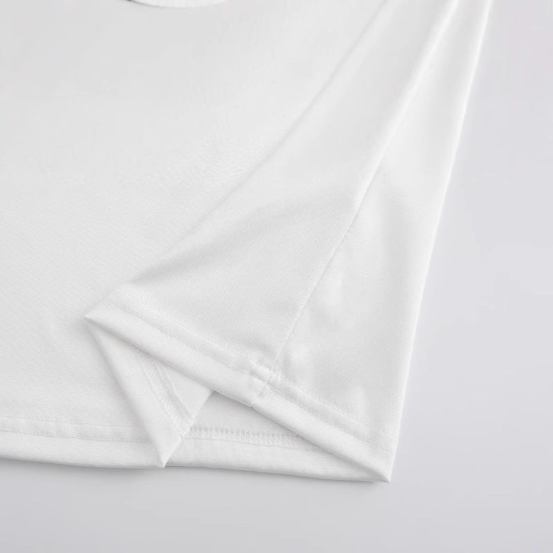 Damen T-Shirt mit kreativem Kirschmotiv und funkelndem Glitzereffekt R&B