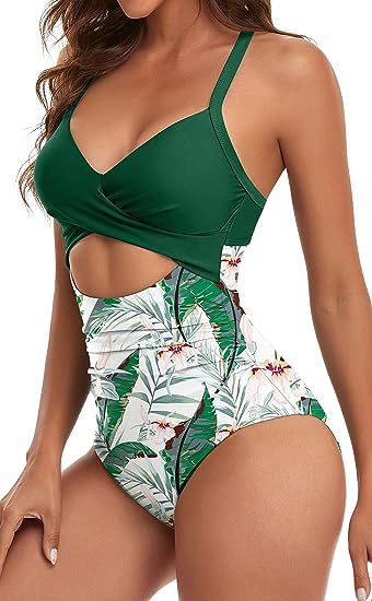 Damen Cut-Out Badeanzug R&B