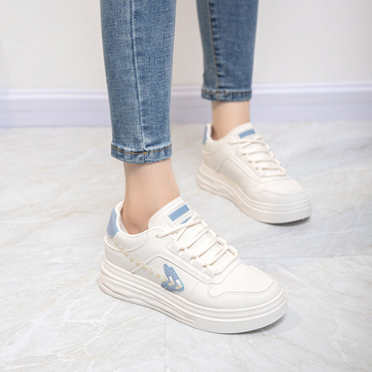 Damen Sportliche Plateau-Sneaker mit eleganten Details und atmungsaktivem Obermaterial R&B