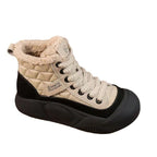 Damen Sportliche Hoch-Top Sneakers mit warmem Innenfutter und robustem Profil