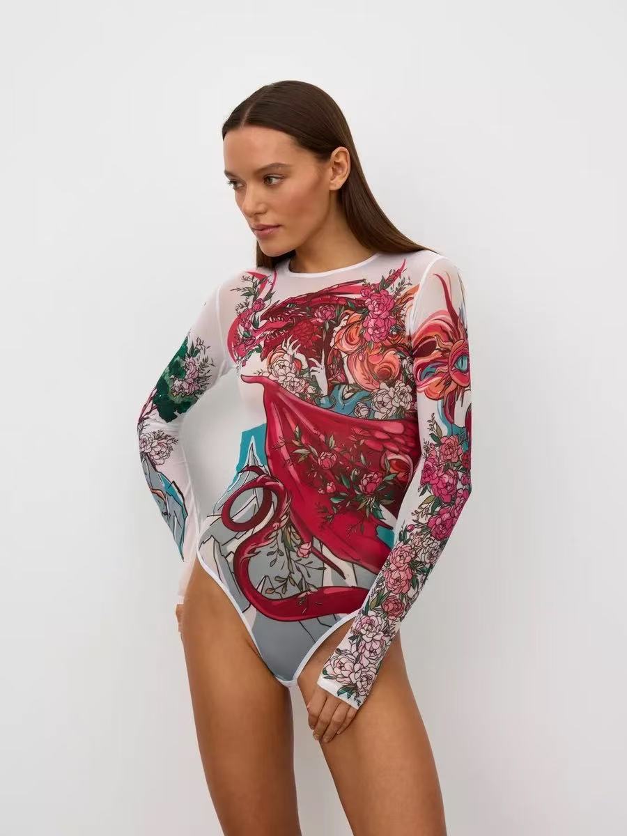 Damen figurbetontes Badeanzug R&B