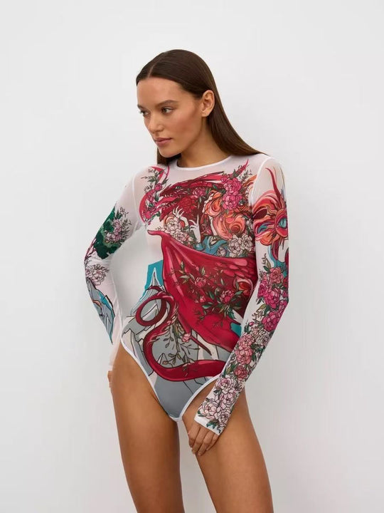 Damen figurbetontes Badeanzug R&B