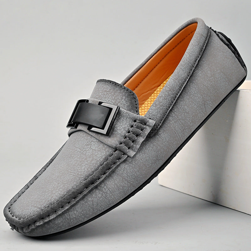 Herren Elegante Mokassins mit modischer Schnalle R&B