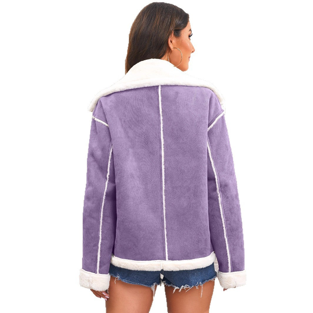 Damen Kuschelige Schaffelljacke R&B