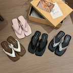 Damen elegante Zehentrenner-Sandalen mit gepolstertem Fußbett R&B