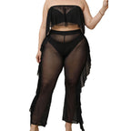 Damen eleganter Strand-Bikini-Set mit fransigen Akzenten R&B