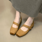 Damen elegante Ballerinas mit verstellbarem Riemen R&B