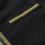 Herren elegantes Tunika-Kleid mit feinen Stickdetails
