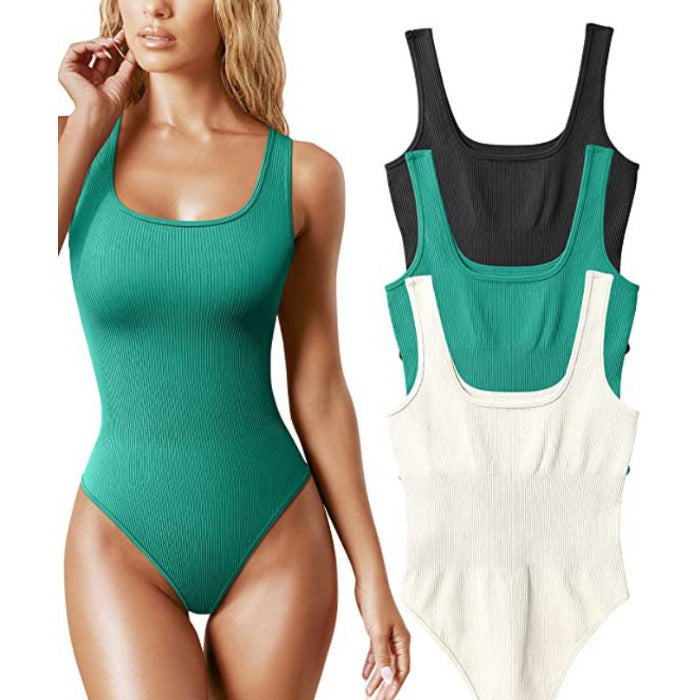 Damen Stylischer Einteiler mit Rippstruktur R&B