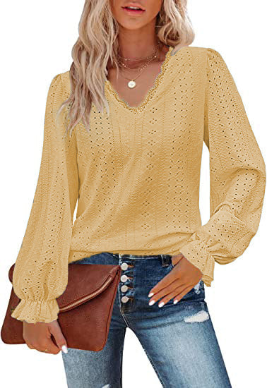 Damen Bluse mit romantischem Schnitt und detailreicher Stickerei R&B