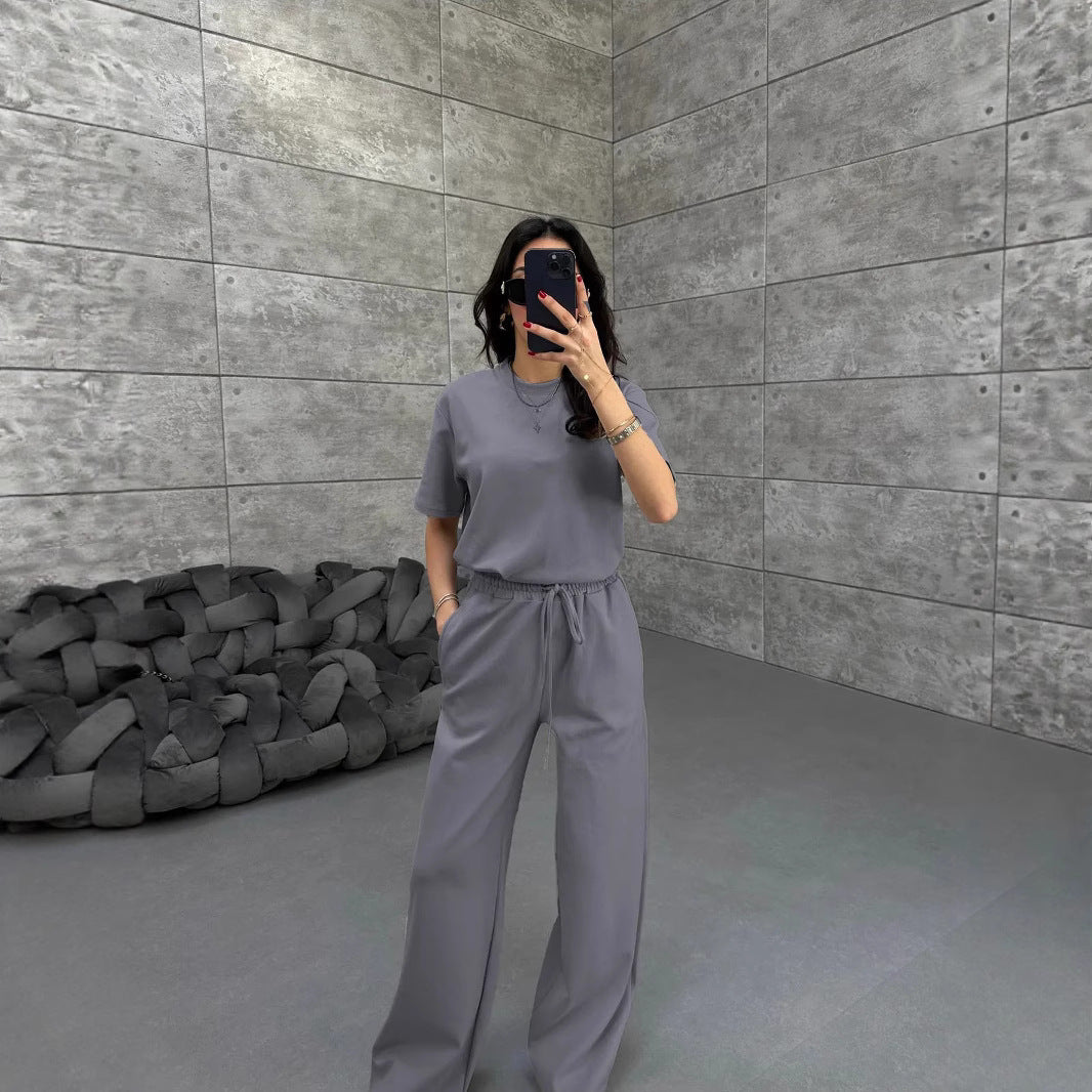 Damen Komfortabler und stilvoller Jumpsuit mit weitem Bein R&B