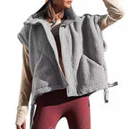 Damen weiche Teddy-Weste mit praktischem Schnitt R&B