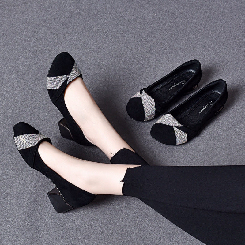 Damen Ballerinas mit funkelndem Dekor und komfortablem Fußbett R&B