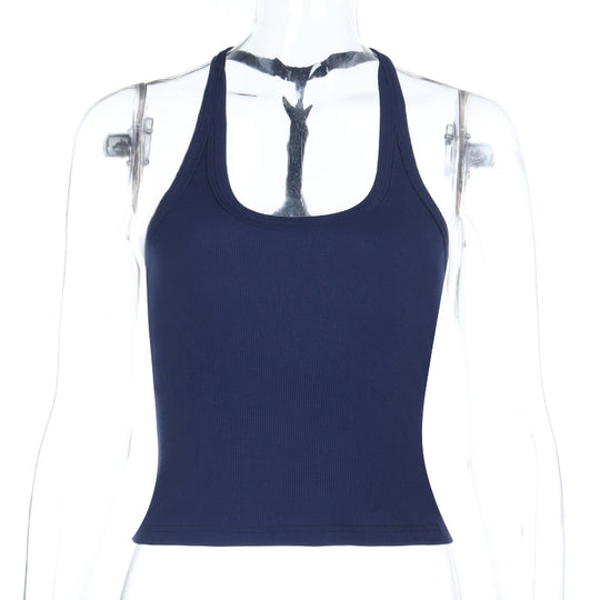 Damen Sportliches Tanktop mit rückenfreier Gestaltung R&B