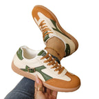Damen modische Sneaker mit retro-inspiriertem Design und attraktiven Farbdetails R&B