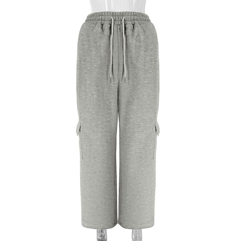 Damen Cargo-Hose mit elastischem Bund und Seitentaschen R&B