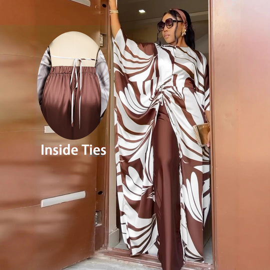 Damen luxuriöser Kaftan mit auffälligem Muster R&B