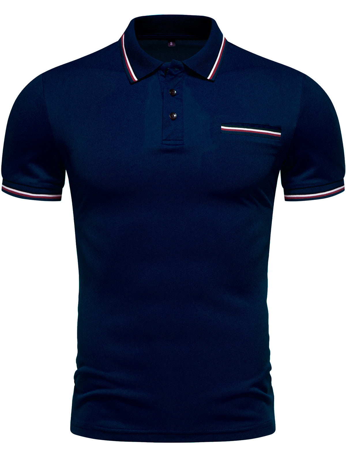 Herren Poloshirt mit kontrastierenden Akzenten und modernem Schnitt