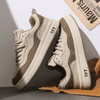 Damen modische Sneakers mit gepolsterter Laufsohle und atmungsaktiver Obermaterialkombination