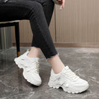 Damen Sportliche Chunky Sneakers mit atmungsaktiver Obermaterialstruktur R&B