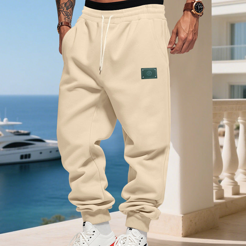 Herren bequeme Jogginghose mit verstellbarem Bund und praktischen Seitentaschen R&B