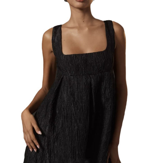 Damen Sommerkleid mit quadratischem Ausschnitt und voluminösem Schnitt R&B