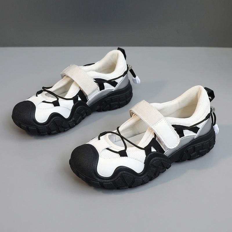 Damen Sportliche Freizeitschuhe mit verstellbarem Riemen R&B