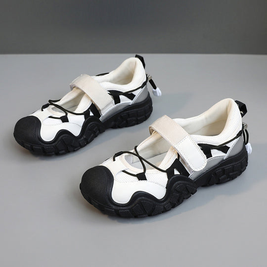 Damen Sportliche Freizeitschuhe mit verstellbarem Riemen R&B