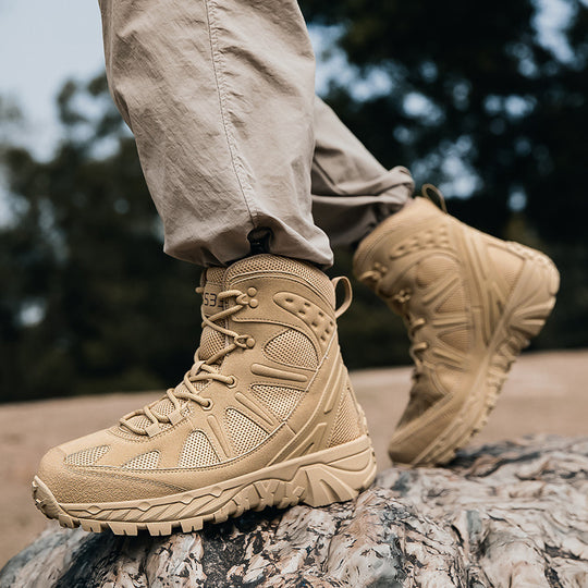 Damen robuste Outdoor-Hiking-Boots mit rutschfester Sohle und atmungsaktiver Mesh-Oberfläche R&B